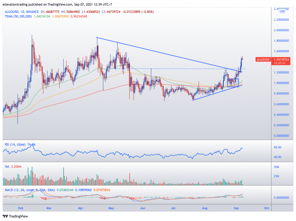 Algorand price prediction