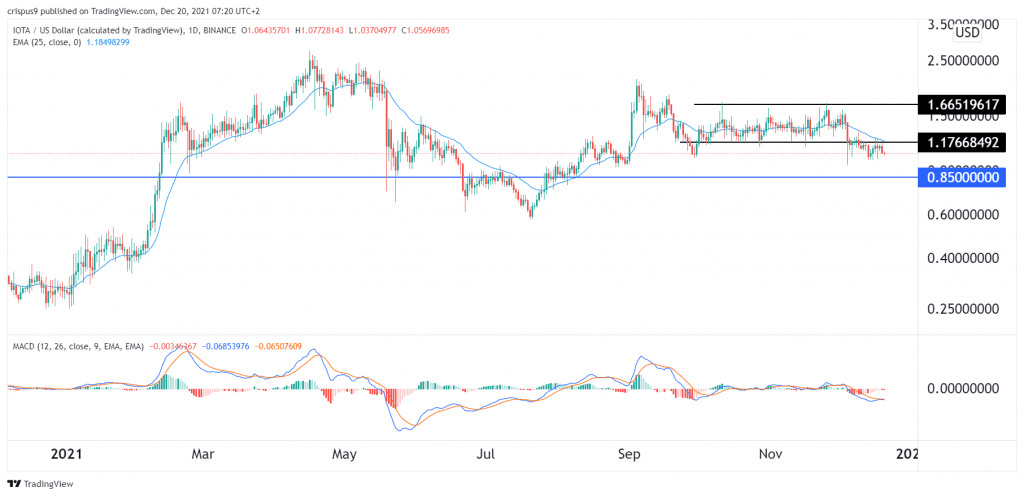 IOTA price