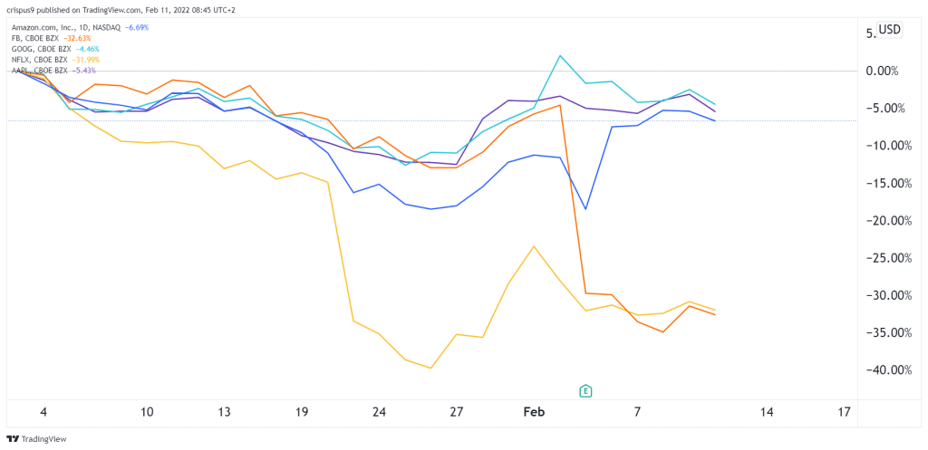 AMZN vs FAANG stocks