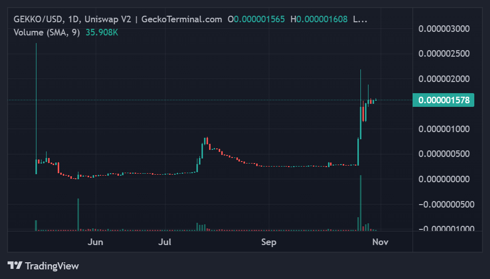 Gekko coin price analysis